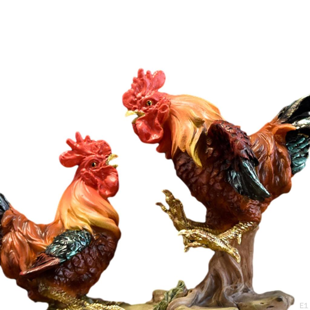 Статуэтка цыпленка, скульптура из смолы, животное для отеля, офиса, вечеринки, домашнего декора, стола