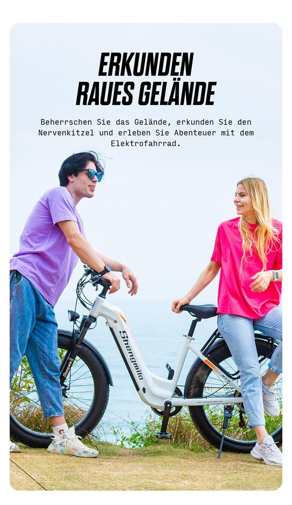 Электровелосипед Shengmilo MX06 для взрослых, двигатель 500 Вт, запас хода 90 км, внедорожный/городской, Samsung 48В 17,5Ач, Shimano 7 скоростей, легкая алюминиевая рама