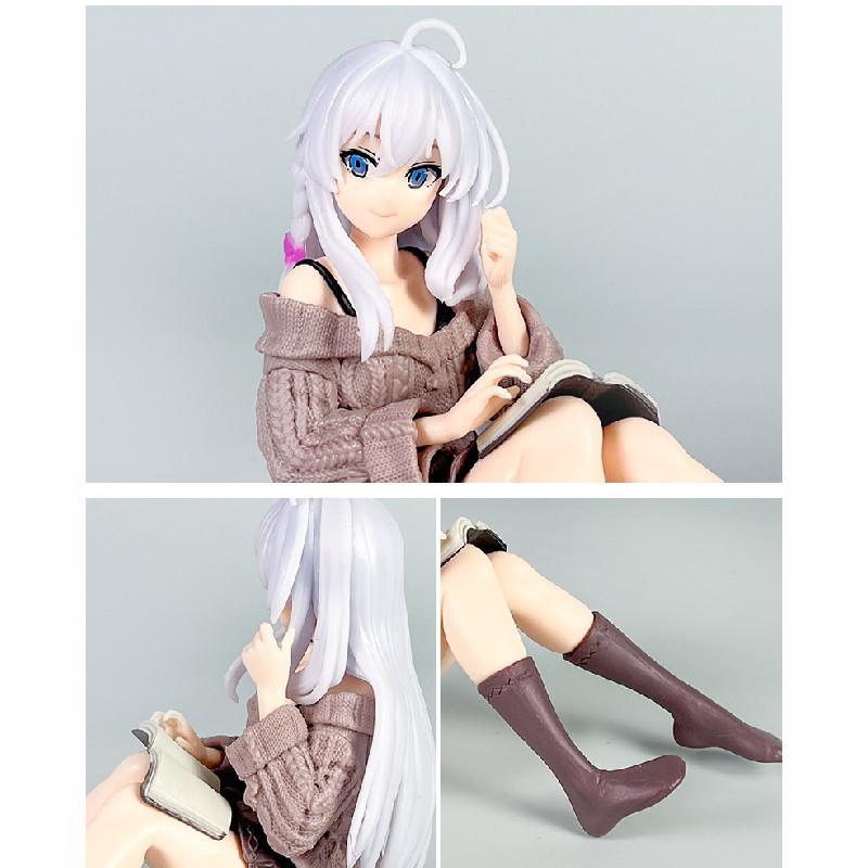 Elaina Reading Posture Anime Character Desktop Decoration For Decoration Room