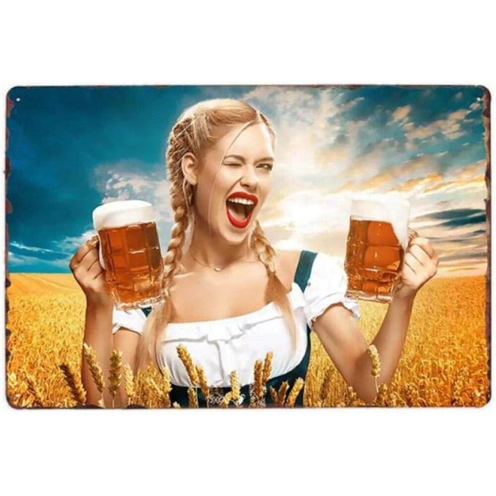 Винтажная чашка для пива Miller High Life, металлическая жестяная вывеска, плакаты, тарелка, Настенный декор для дома, бара, гаража, кафе, клуба, ретро постеры, доска