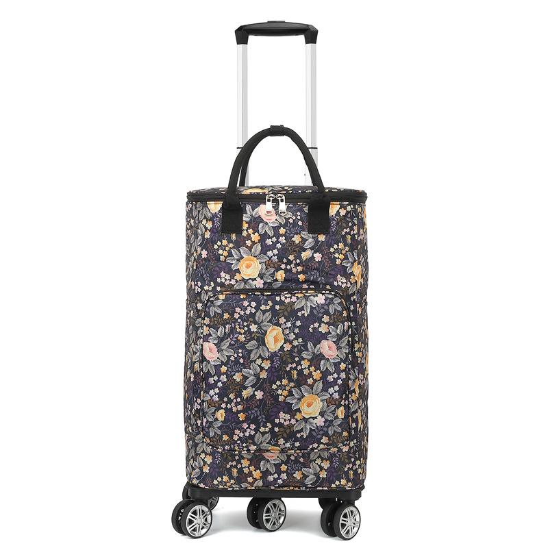 Складная Портативная Тележка для Продуктов с Сумкой - Бытовая Тележка для Супермаркета