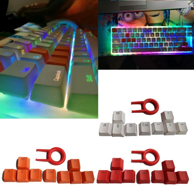 Подсвечиваемые Колпачки Клавиш для Переключателей Cherry MX WASD/ESC/Направления для Колпачка Клавиши 9 шт. Механическая Игровая Клавиатура для