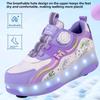 NEW LED Roller Skates Shoes with 4 Wheels Speed Skating Parkour Women's Sneaker with Wheels Children Sneakers Rollers with Brake