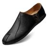 Genuine Leather Men Casual Shoes Luxury Brand Mens Loafers Soft Breathable Moccasins Slip On Lazy Driving Shoes Plus Size 38-47