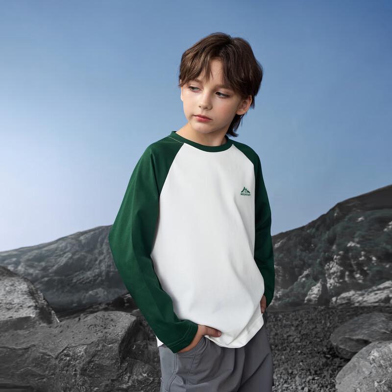 MQD Boys' Autumn Cartoon Color-Block Long-Sleeve T-Shirt