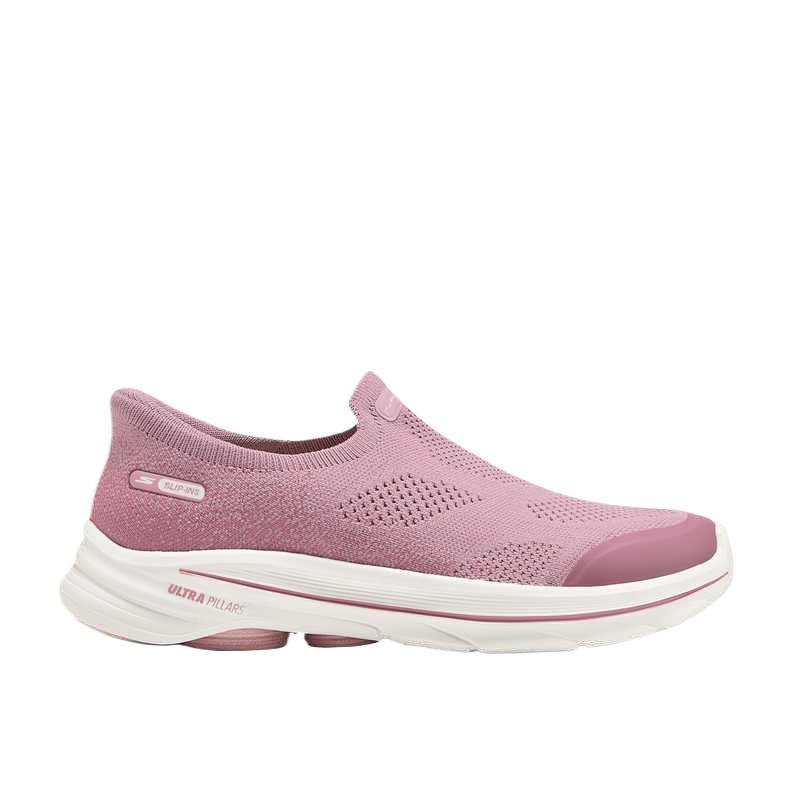 Skechers Кеды Go Walk без шнурков, мягкие, удобные, низкие, повседневные, женские, цвет Розово-розовый, 125926-MVE