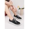 Women's Genuine Leather Thick Sole Zipper Sneakers