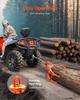 36in Log Lifting Tongs 4 Claw Solid Steel Log Grapple Swivel Log Tools