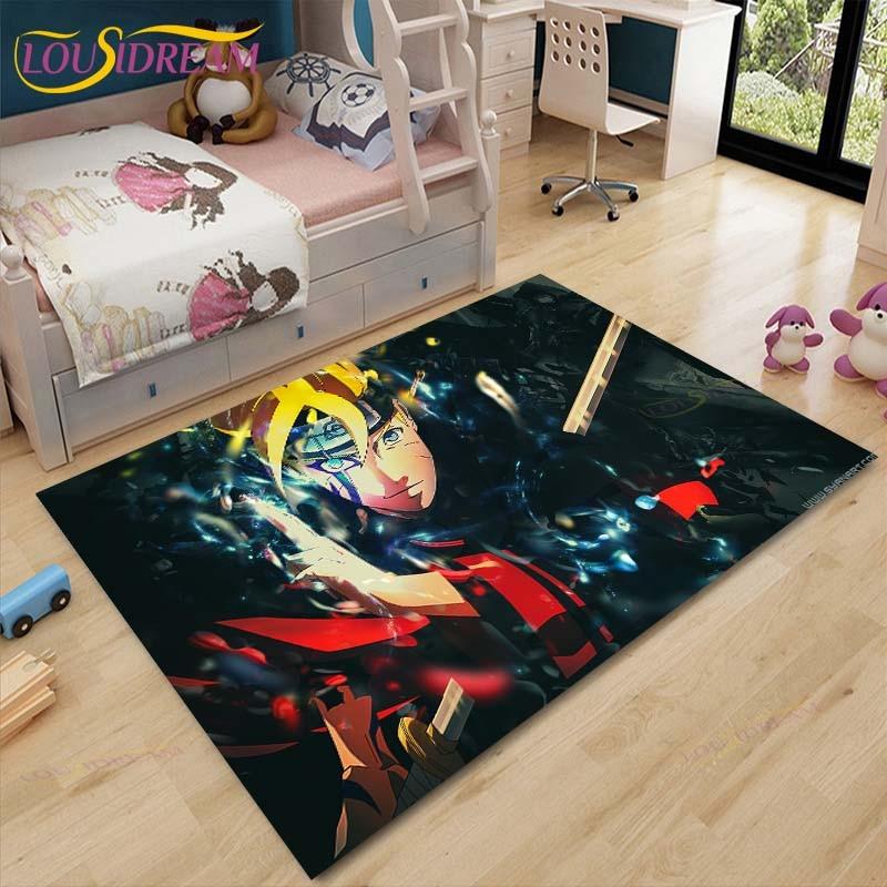 New Cartoon Naruto Carpets Kids Crawling Carpets Living Room Tea Table Mats Bedroom Rug Washable Floor Mats Household Area Mat
