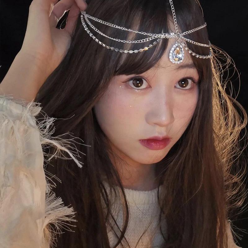 1 шт. Бохо мода красивая цепочка на лоб свадебные аксессуары свадебный декор головной убор украшения для волос