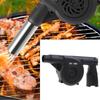 Handheld BBQ Fan Air Blower Large Air Flow Rechargeable BBQ Fan Variable Speed Controller Picnic Barbecue Tools