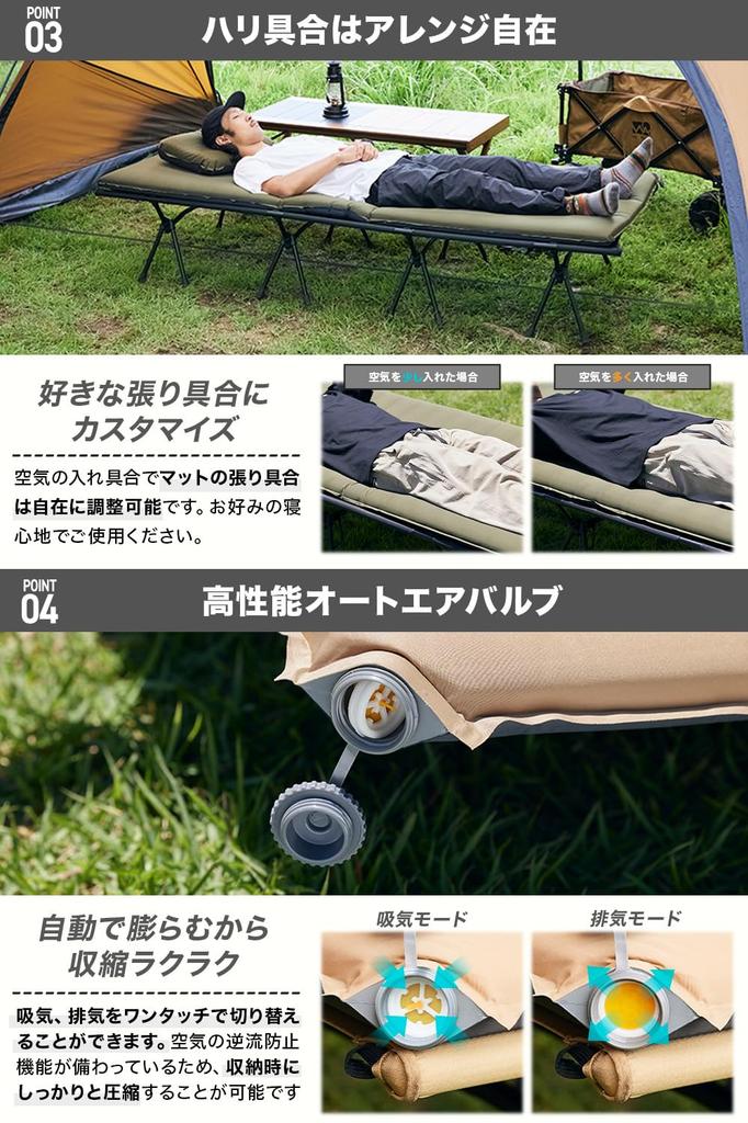 WAQ RELAXING WIDE MAT Расслабляющий широкий коврик Толщина 8 см Автомобильный спальный коврик Кемпинговый коврик Специальный уретан Легкий Значение R 7 Автоматическое надувание Подключаемый