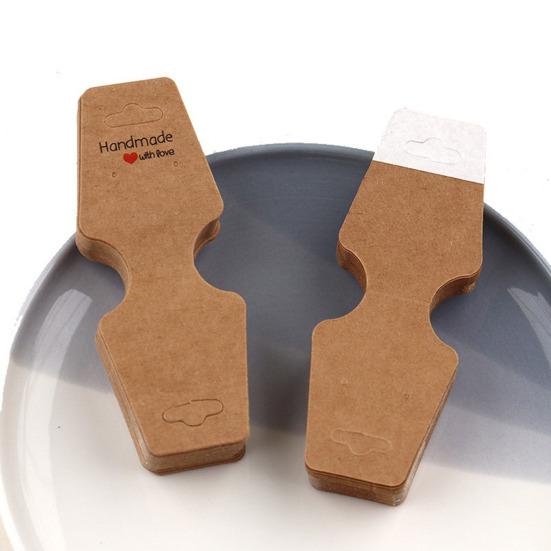 100/200 Pcs Bracelet Display Cards Self-Adhesive Jewelry Packaging Selling Card Necklace Keychain