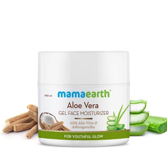Mamaearth Aloe Vera Gel Face Moisturizer with Aloe Vera & Ashwagandha for a Youthful Glow - 100ml