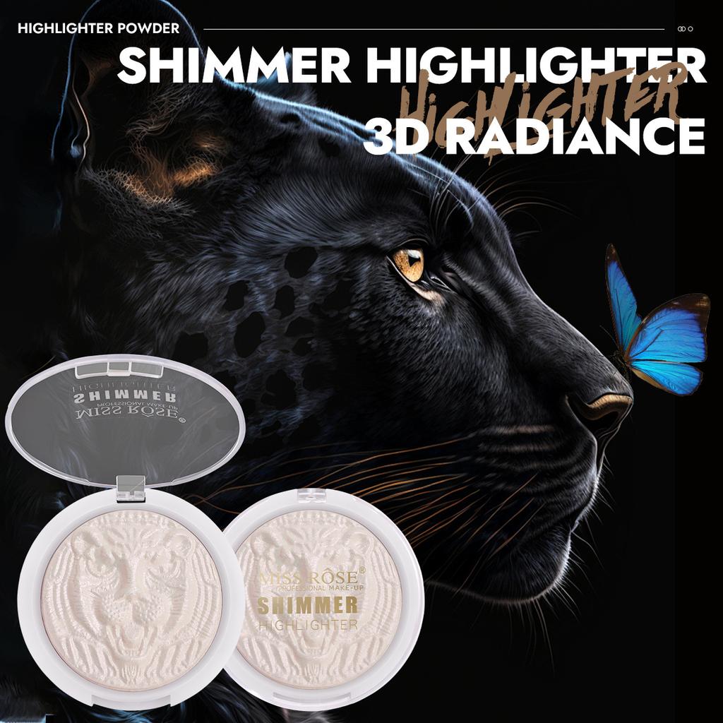 MISS ROSE Highlighter Palette Shimmer Glitter for Face Eyeshadow Body