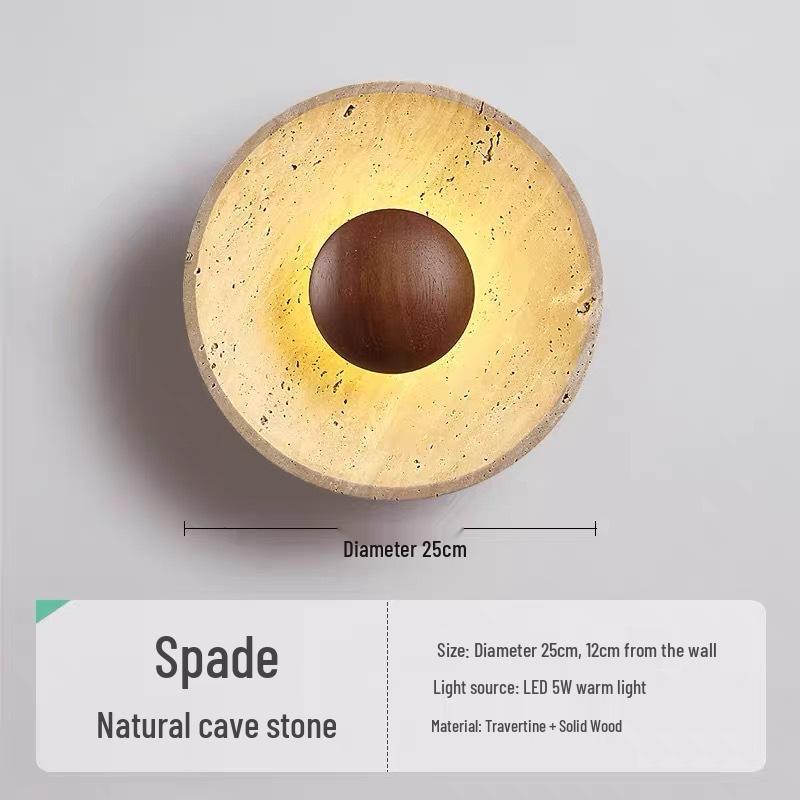 Настенный светильник Ваби-Саби в стиле середины века кремового цвета для спальни или гостиной