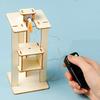 Научный DIY Проектный Набор Головоломки Игрушки Креативное Образование DIY Подробное Руководство Электрический Лифт Модель Подарки Для Детей Взрослых