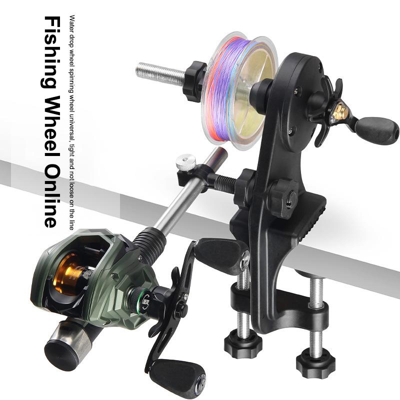 Non-slip Fishing Line Spooler Reciprocating Fishing Wire Winding Reclaimer Outdoor Adjustable Fishing Line Winder Table Clamp