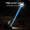 Портативный фонарик с двумя лампами, дышащий фонарик, масштабируемый фонарь, водонепроницаемый фонарик, уличные фонари для кемпинга, мощный прожектор