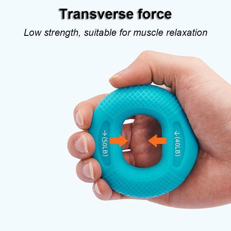 Тренажер с двойной силой захвата, реабилитационная тренировка рук, силиконовое кольцо для захвата, повышает прочность запястья