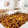 3D Volcano Lava Magma Area Rug Large Red Carpet for Living Room Bedroom Sofa Home Decor Kids Game Play Non-slip Floor Mat