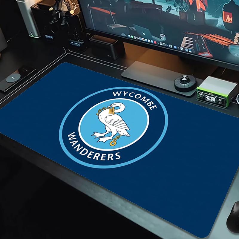 Wycombe Wanderers Fc Mouse Pad Large Gaming Table Cushion Nonslip Laptop Tablet Big Mousepad Xxl Mat Mini Pc Playmat With Lock Edge