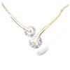 [N6842] - Gold-Plated Necklace 'Sissi' White Gold - 32x25 Mm