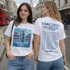 Take That Тур 2026 Белая Футболка UK Стадионный Тур Даты Напечатано на Спине The Circus Live Летний Концертный ФутболкаЭкономьте При Покупке