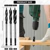 10/12/14mm Auger Drill Bit Set Wood Twist Drill Bit Fast Cut Auger Carpenter Joiner Tool Wood Hole Drill Bit Woodworking Tool