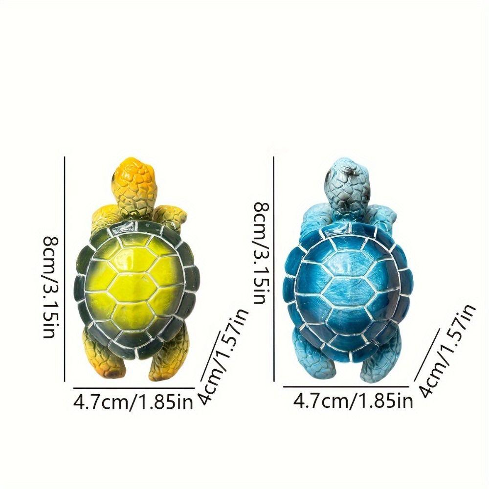 Мультяшный подвес для цветочного горшка в виде морской черепахи, полимерная фигурка животного, подвесная статуэтка черепахи, украшение для дома