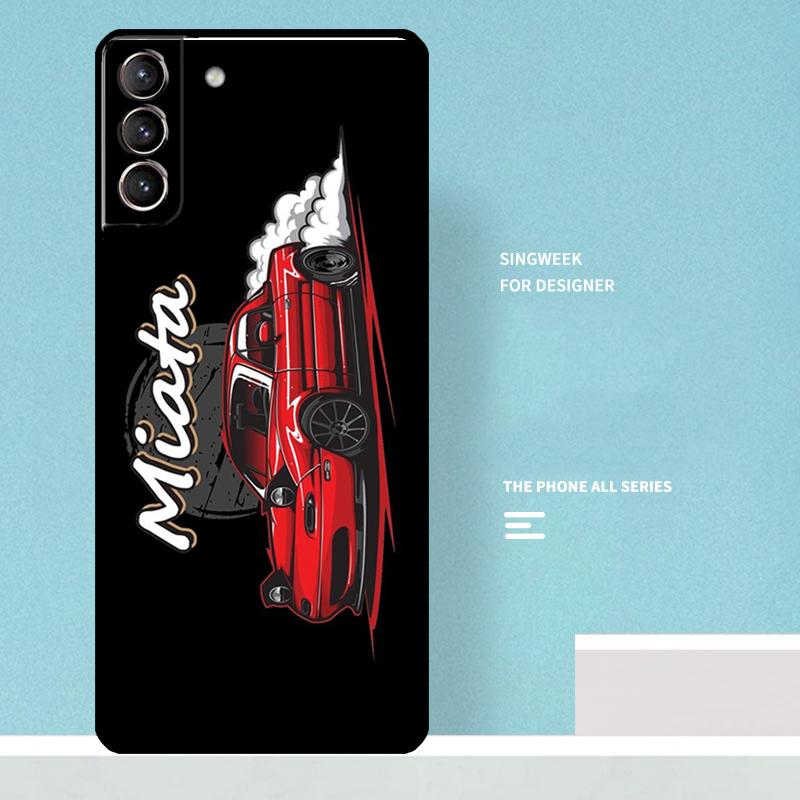 Miata Mx5 Na Red Cover For Samsung Galaxy S24 S23 S22 S21 Ultra Plus S20 FE S8 S9 S10 Note 10 20 Ultra Case