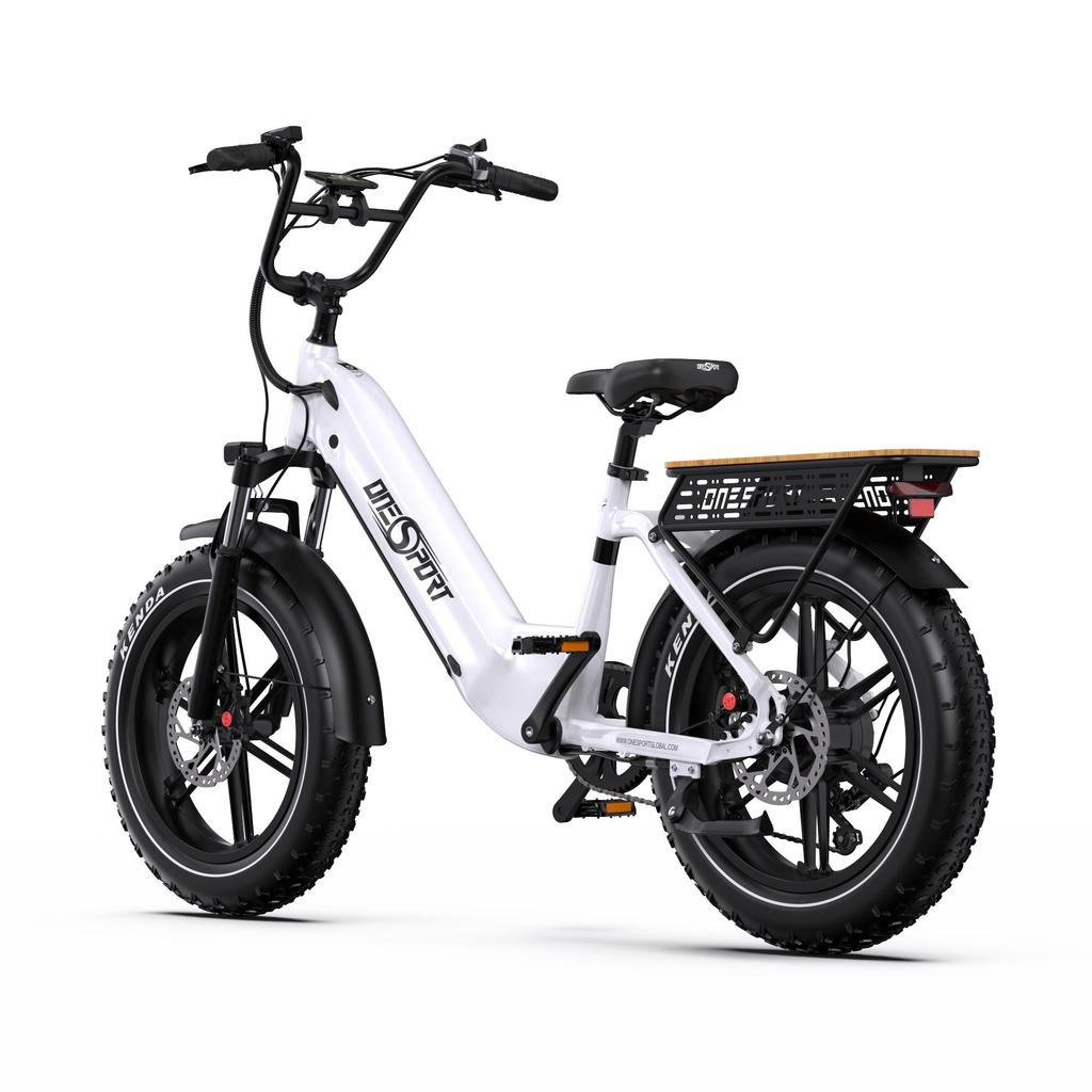 Electric bicycle ONESPORT OT08, 500W motor, 48V 18AH battery, top speed 25 km/h, cruising range 90km, 20*4.0 inch tires