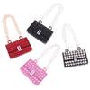 Fashionable Dollhouse Metal Chain Bag Pack Doll Bag Miniature Shopping Handbag For Clothes Accessories