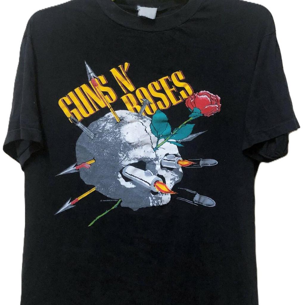 Vintage 80s 1988 GUNS N ROSES Rock Metal tour concert promo t Shirt and kids shirt