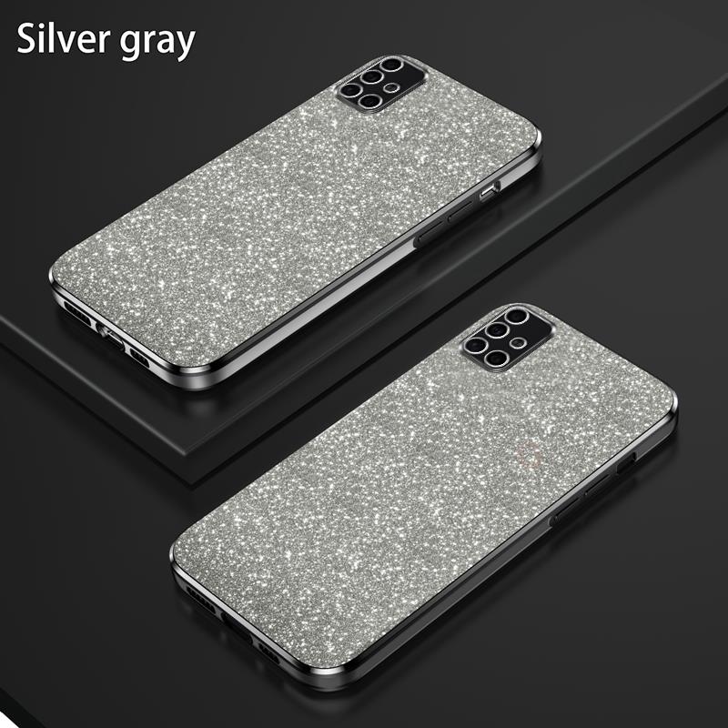 A 51 71 31 03 Luxury Gradient Glitter Plating Case For Samsung Galaxy A51 A71 A03s A31 A21s 4G Woman Silicone Protect Back Cover