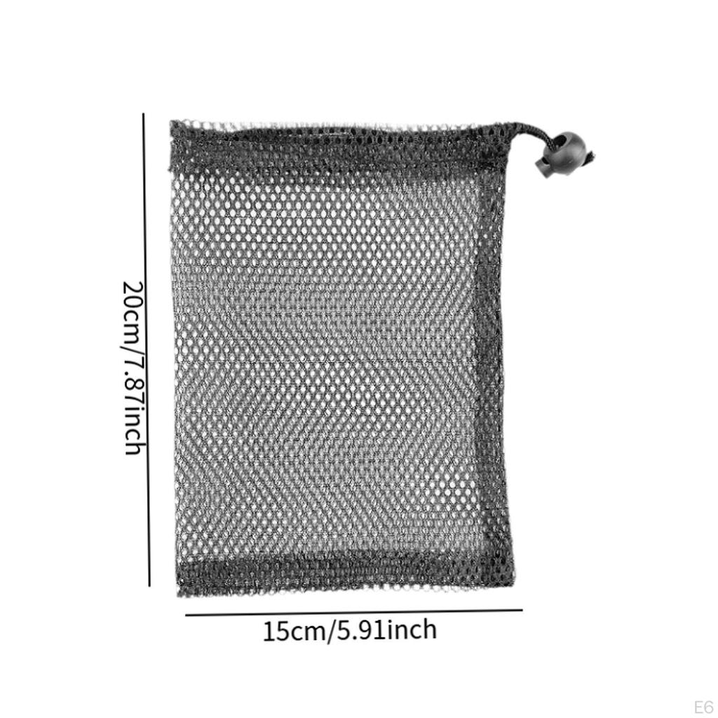 Компактная сетчатая сумка с завязками для хранения и организации