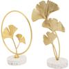 Metal Leaf Showpiece for Table Decorative Showpiece - 21 Cm  (Metal, Multicolor)