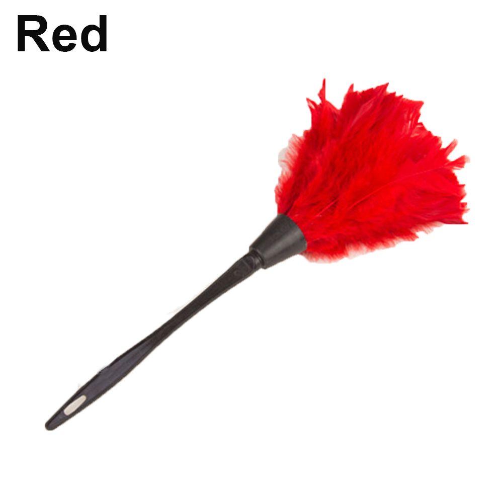 New Portable Anti-static Home Cleaning Plastic Handle Turkey Feather Duster Cleaner