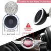 Car Start Button Lever with Diamonds Embellishment Vehicle Ignition Button Cover Elegant Car Interior Bling Accessories
