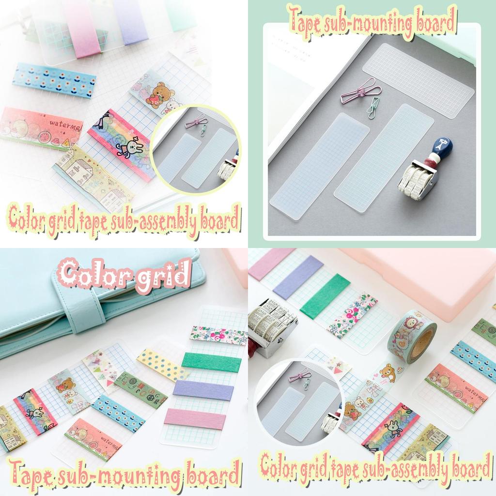 Colorful 1pcs Washi Tape Dispenser Organizer Board For Scrapbooking And Journaling