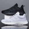2024 New Men's Shoes Fashionable Breathable Trendy Shoes Student Platform Casual Running Shoes Foreign Trade Sports Flying Woven Mesh Shoes