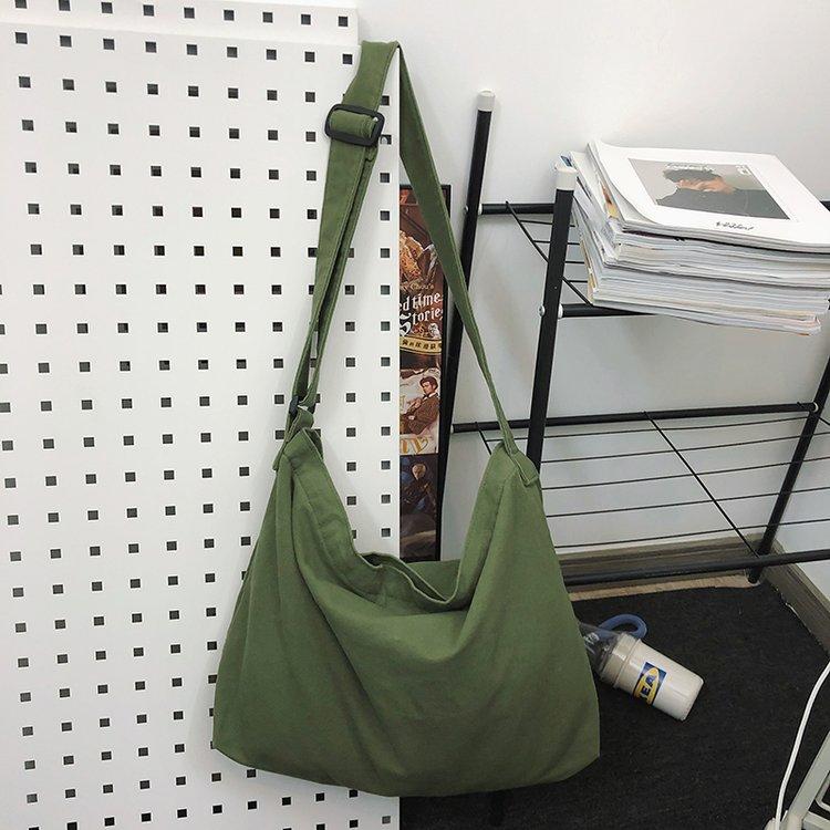 Модная универсальная сумка-мессенджер, женская большая вместительная холщовая сумка в стиле ретро, ​​студенческая сумка, простая большая сумка