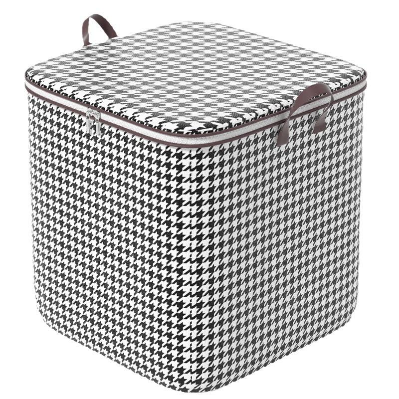 Houndstooth Giant Can Hold Buggy Bag Large Capacity Clothes Bag Mildew-Proof Quilt Storage Basket Boxes Moving Packing
