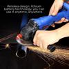 9000RPM Brushless Cordless Electric Angle Grinder Polishing Machine Angle Grinder Cutting Tool Black