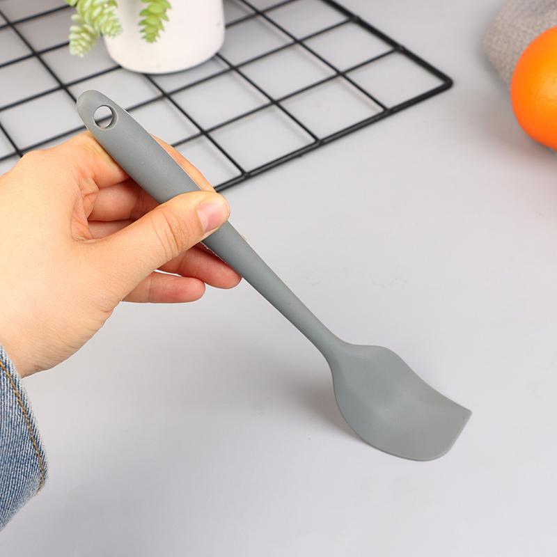 1 шт., силиконовая лопатка для выпечки, скребок с антипригарным покрытием, термостойкая, бесшовная, можно мыть в посудомоечной машине