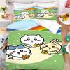 Одеяло Пуховое одеяло Miniso-Коллаборация Комплект постельного белья Chiikawa Xiaoba Giy Usachi Детская 3 предмета Спальня Детские Подарки на день рождения