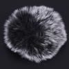 Durable Black Microphone Furry Cover Windscreen Windshield Muff Fur for Wm6 WM8 M1