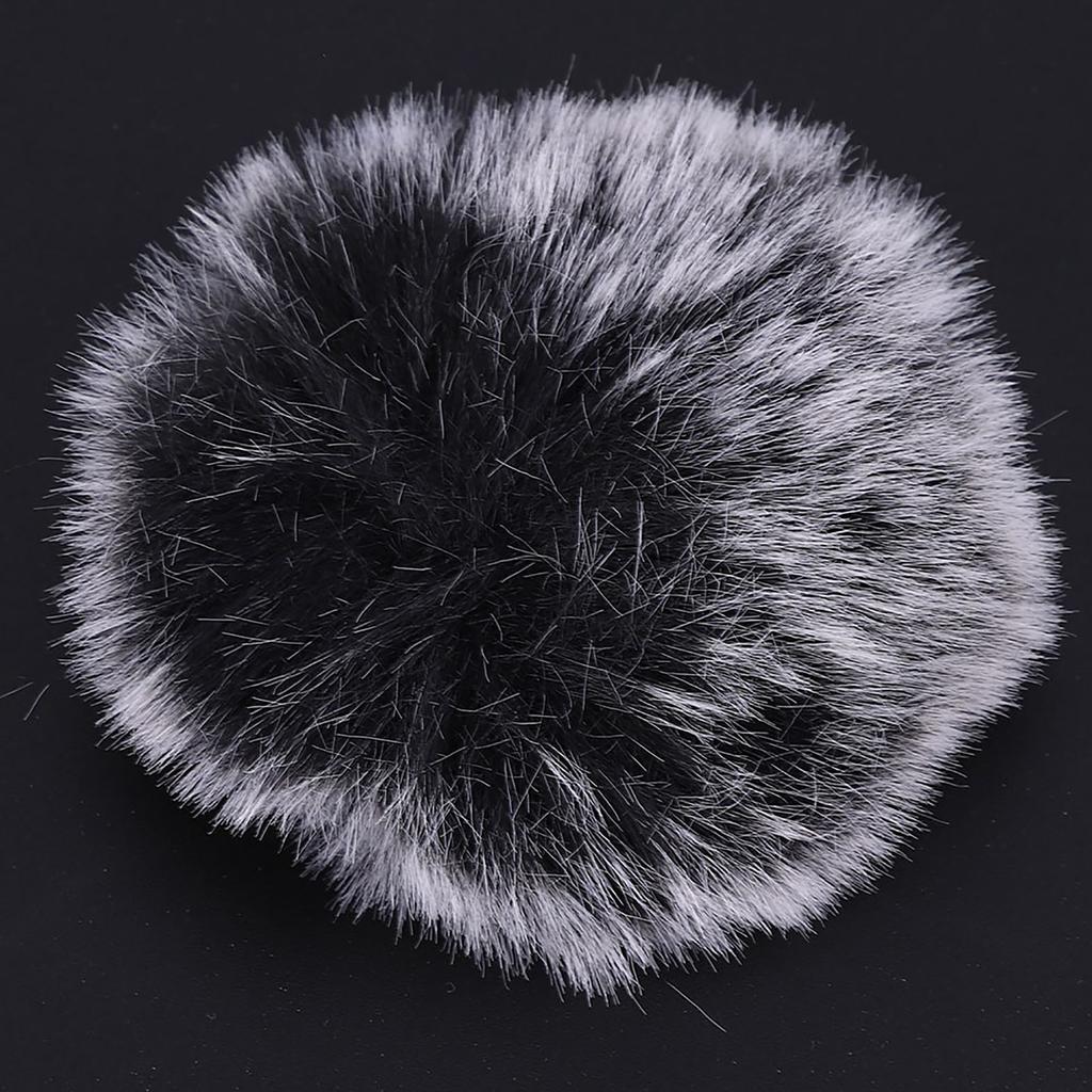 Durable Black Microphone Furry Cover Windscreen Windshield Muff Fur for Wm6 WM8 M1