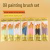Набор из 10 кистей для масляной живописи с перламутровыми пластиковыми ручками для акварели и изобразительного искусства