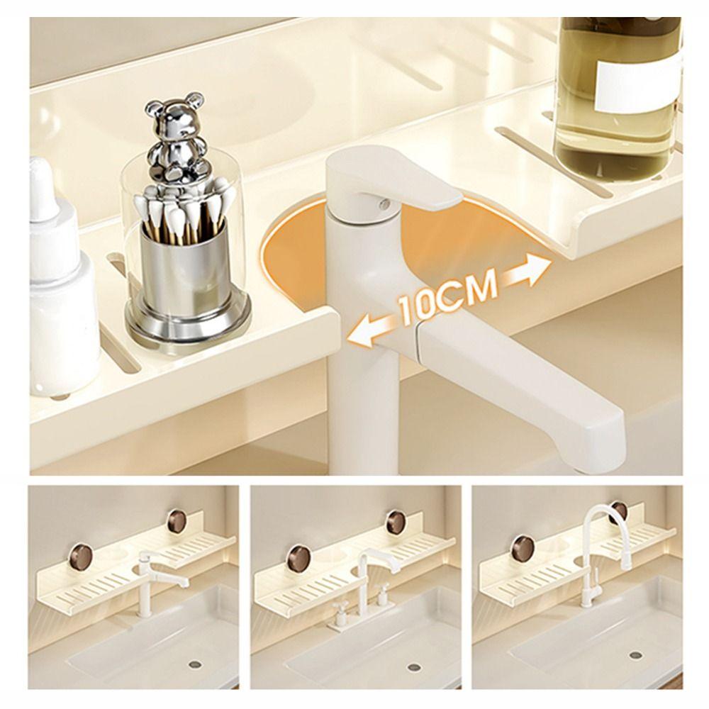 Suction Cup Kitchen Floating Shelf Organizer No-Drill Large Capacity Bathroom Display Shelves Waterproof Rustproof